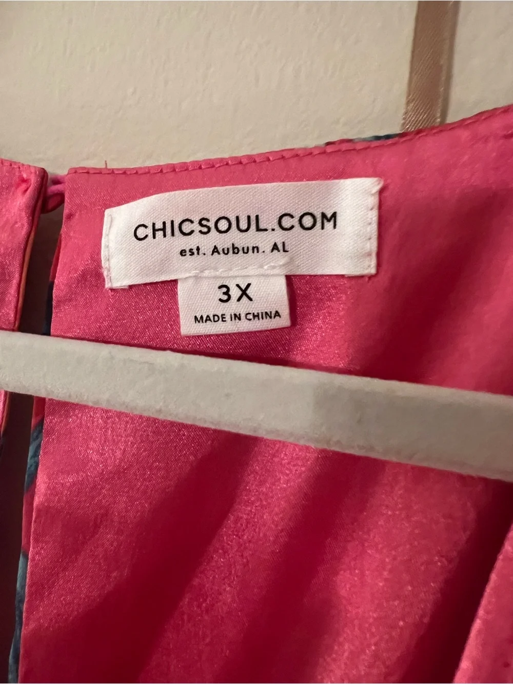 Chic Soul Floral Hot Pink Maxi Dress with Side Slit